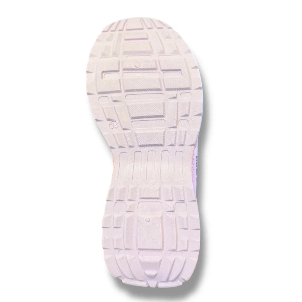 NIB Kids Girls KUBIXIN Sneakers Light Purple Pink Athletic Hook Loop Shoes Sz 1